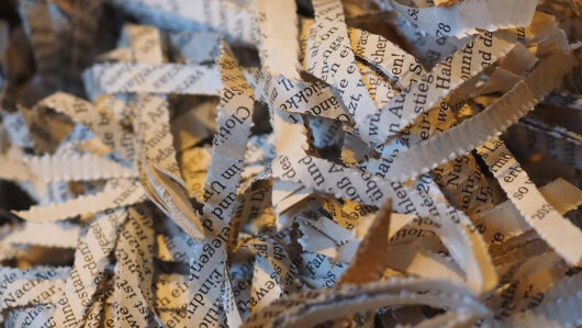 Geschreddertes Papier